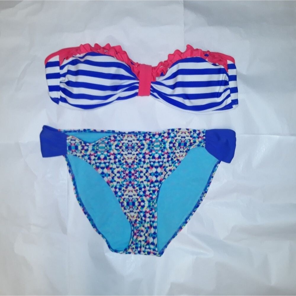 2 pc bikini swimsuit bathing suit sz Large